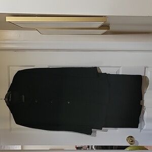 2Pcs Black Tahari 100% Wool Skirt & Jacket